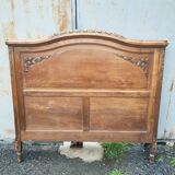 Solid oak headboard, 1930s