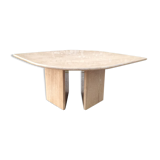 Travertine coffee table