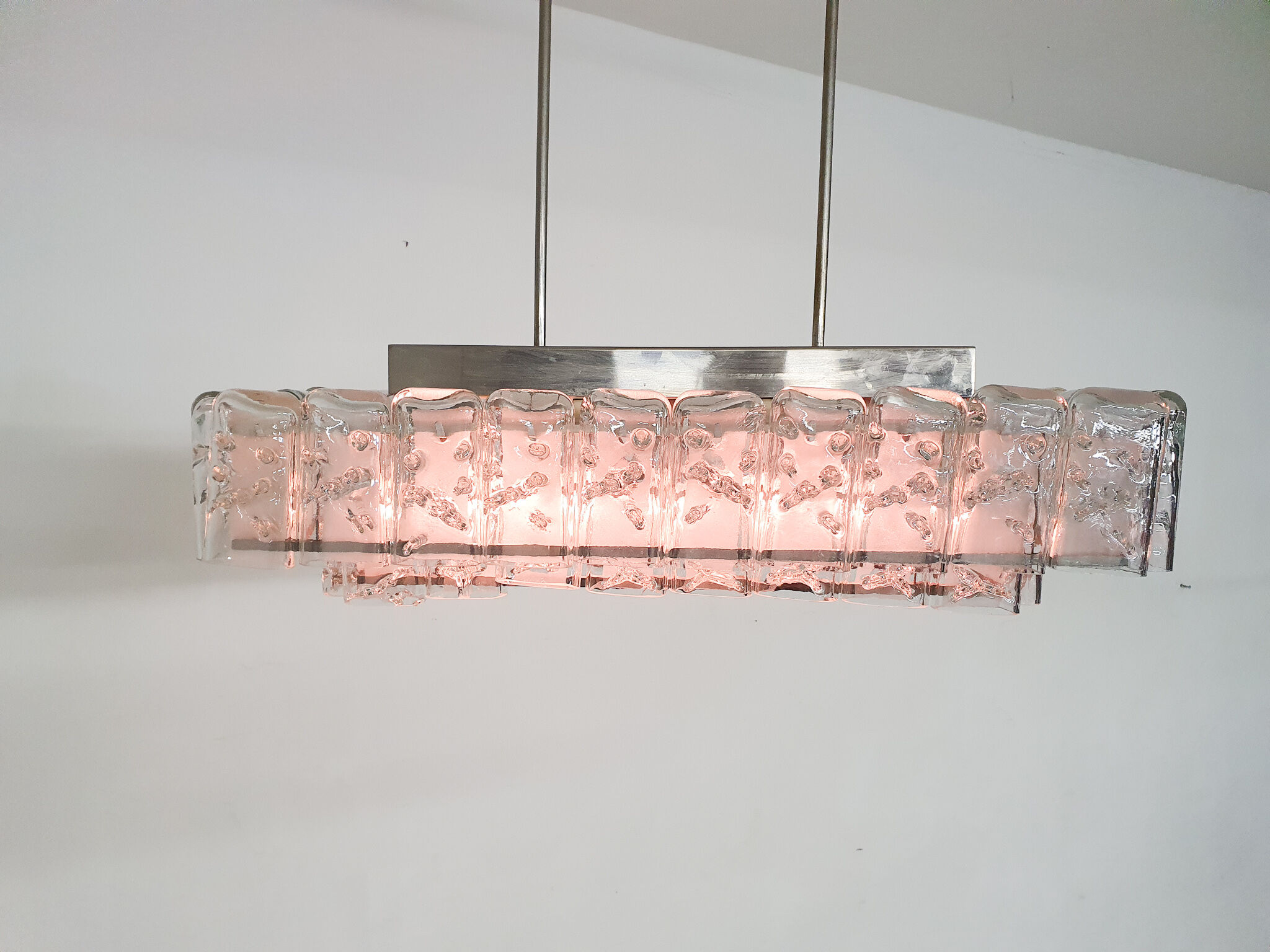 Glass chandelier by Doria, Germany 1960s