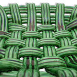 Ceramiquecorbeille green braided slushy fruit bowl