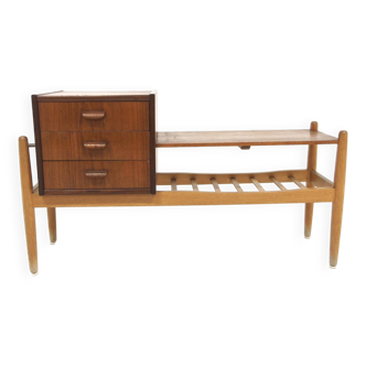 "Spectum" telephone bench, Arne Wahl Iversen for Möble-IKÉA, Sweden, 1960