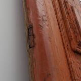 Grandes portes de monastère du XVIIe siècle en chêne laqué terre cuite, Portugal