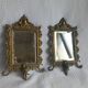 Pair of antique bronze mirrors – Louis XV / Rococo style – 19th century