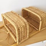 Vintage rattan shelf