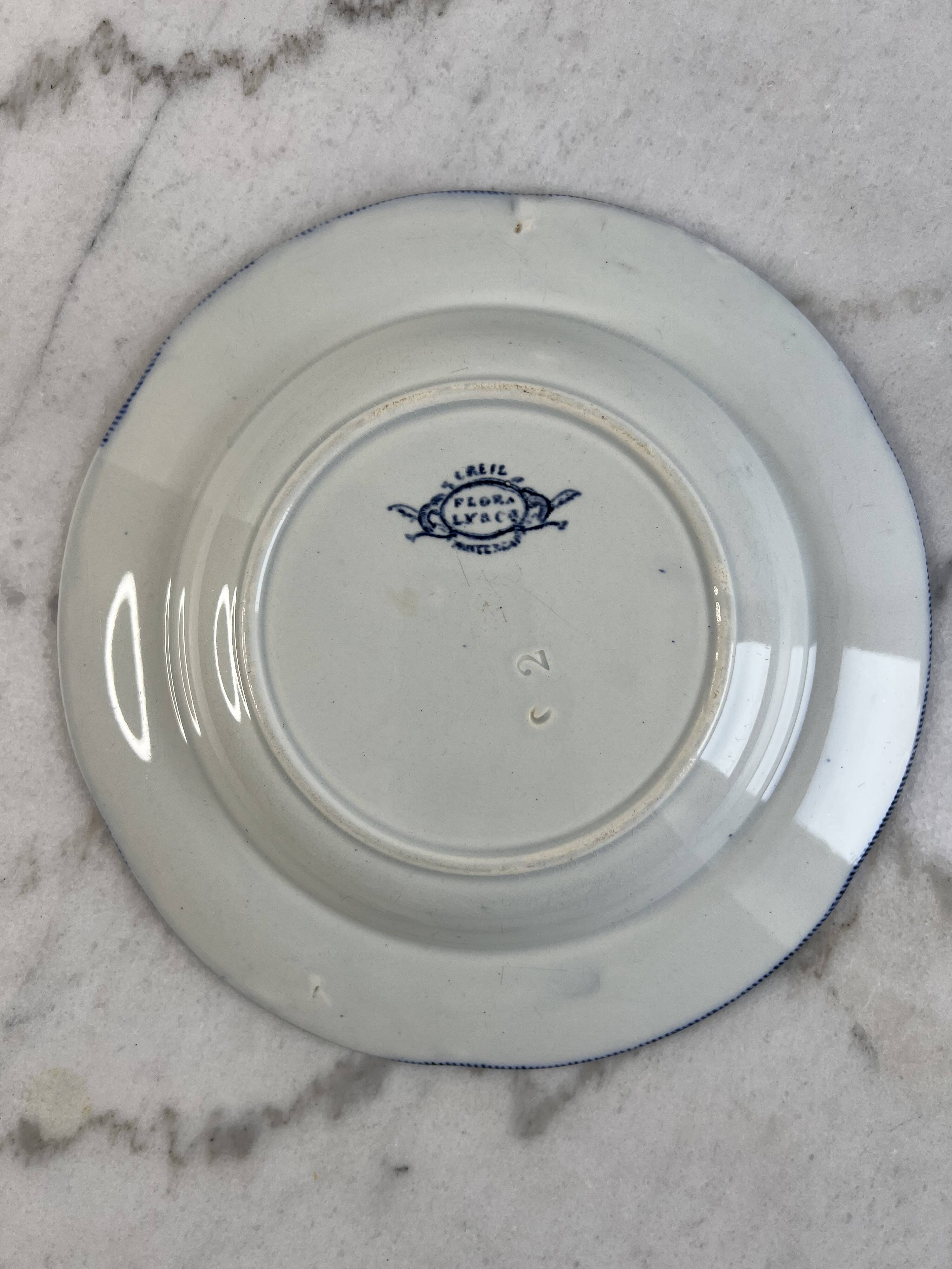 Iron earth Creil and Montereau deep plate