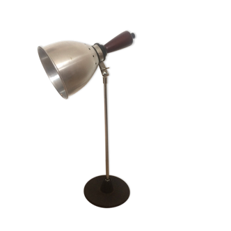 Desk lamp brushed metal of the 1960s
