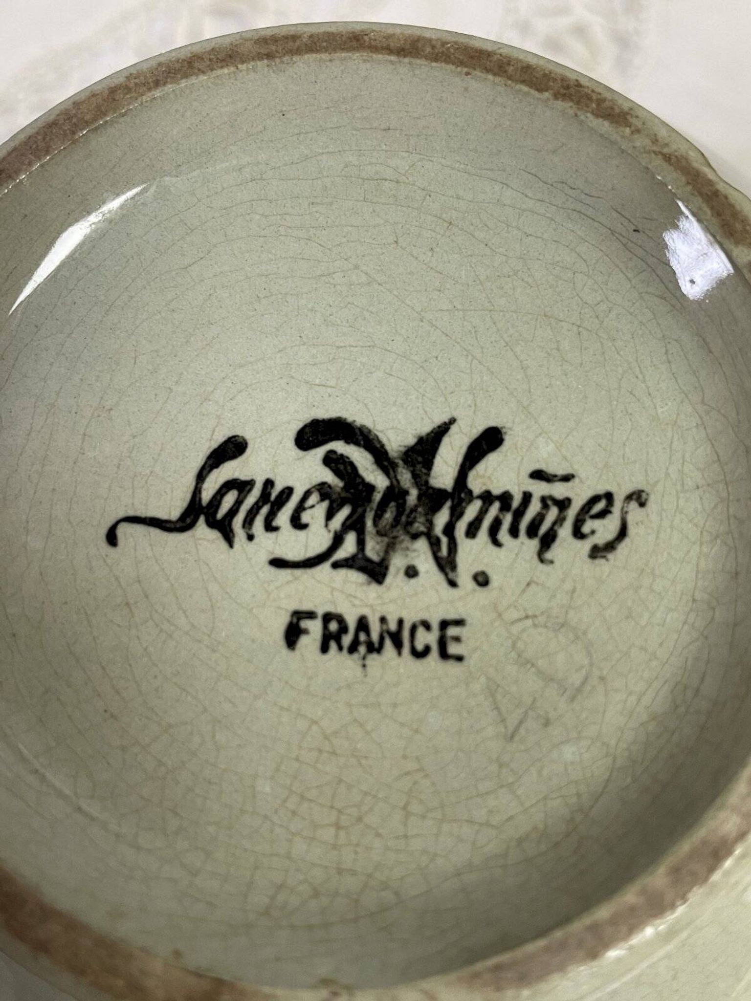Old sugar bowl Sarreguemines