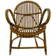 Fauteuil en rotin par Dirk van Sliedregt Rohe Noordwolde 1960 aux Pays-Bas