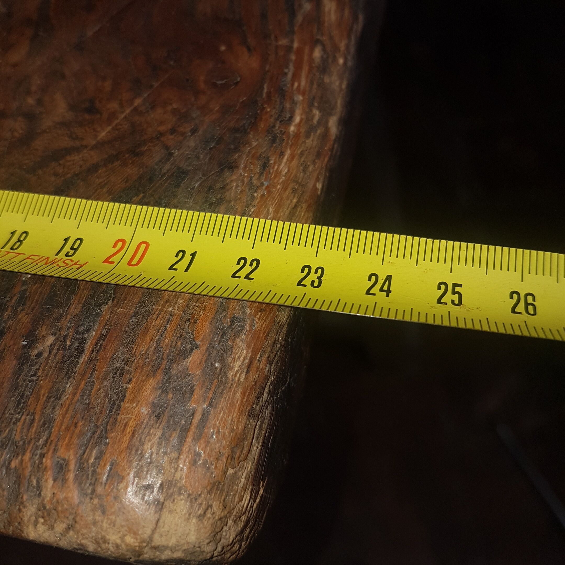Old elm bench
