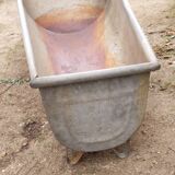 Old zinc bathtub