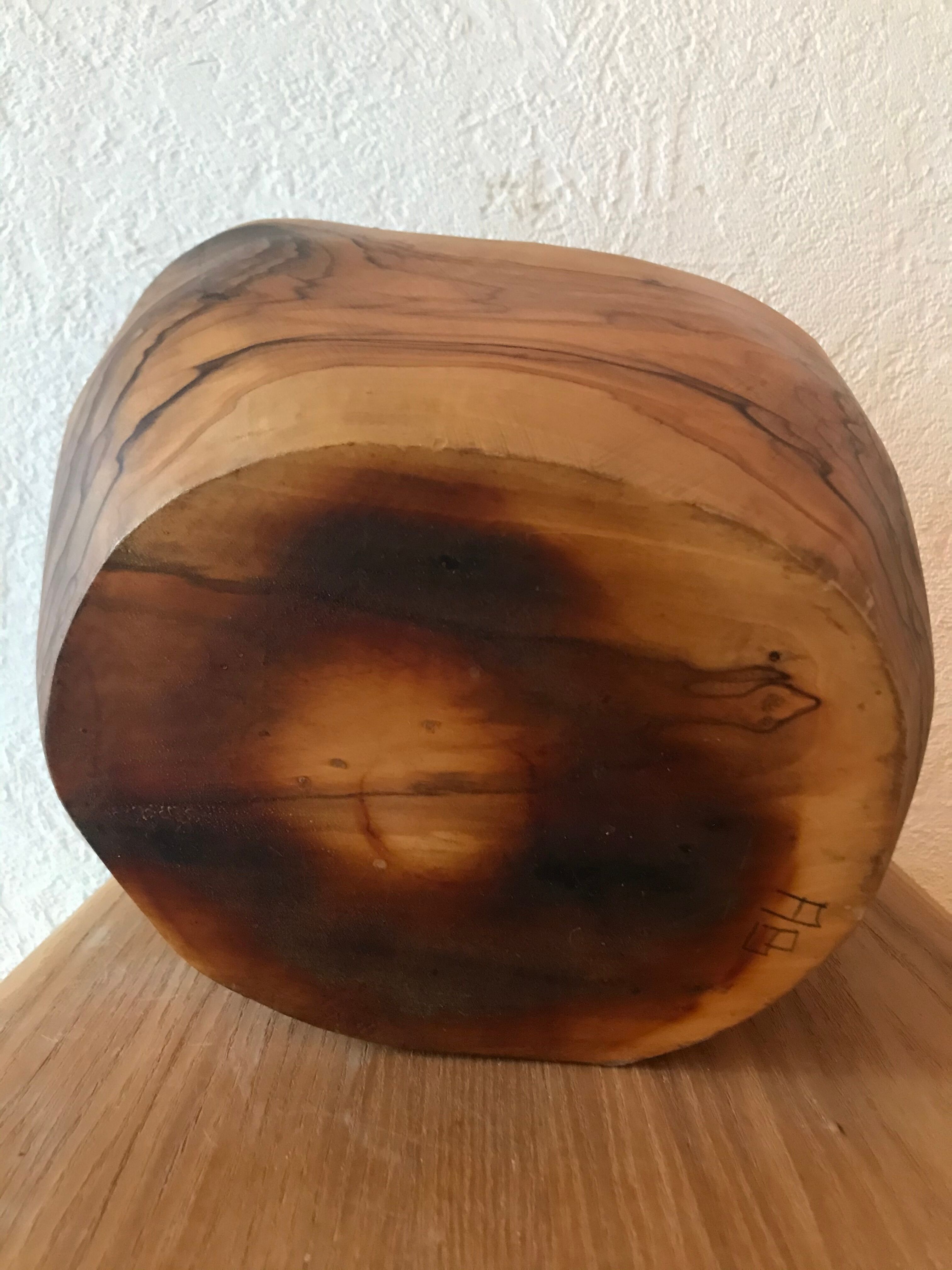 Large wooden bowl