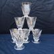 7 verres apéritif  facettes style Harcourt