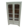 Renovated Art Deco display cabinet in grey-green.