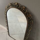 Vintage wrought iron mirror
