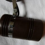 Pair of vintage brown metal spotlights