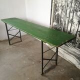 Folding brewery table