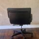 Fauteui de Bureau en cuir Ajustable Année 90