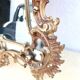 19th century baroque bronze mirror h= 104 cm