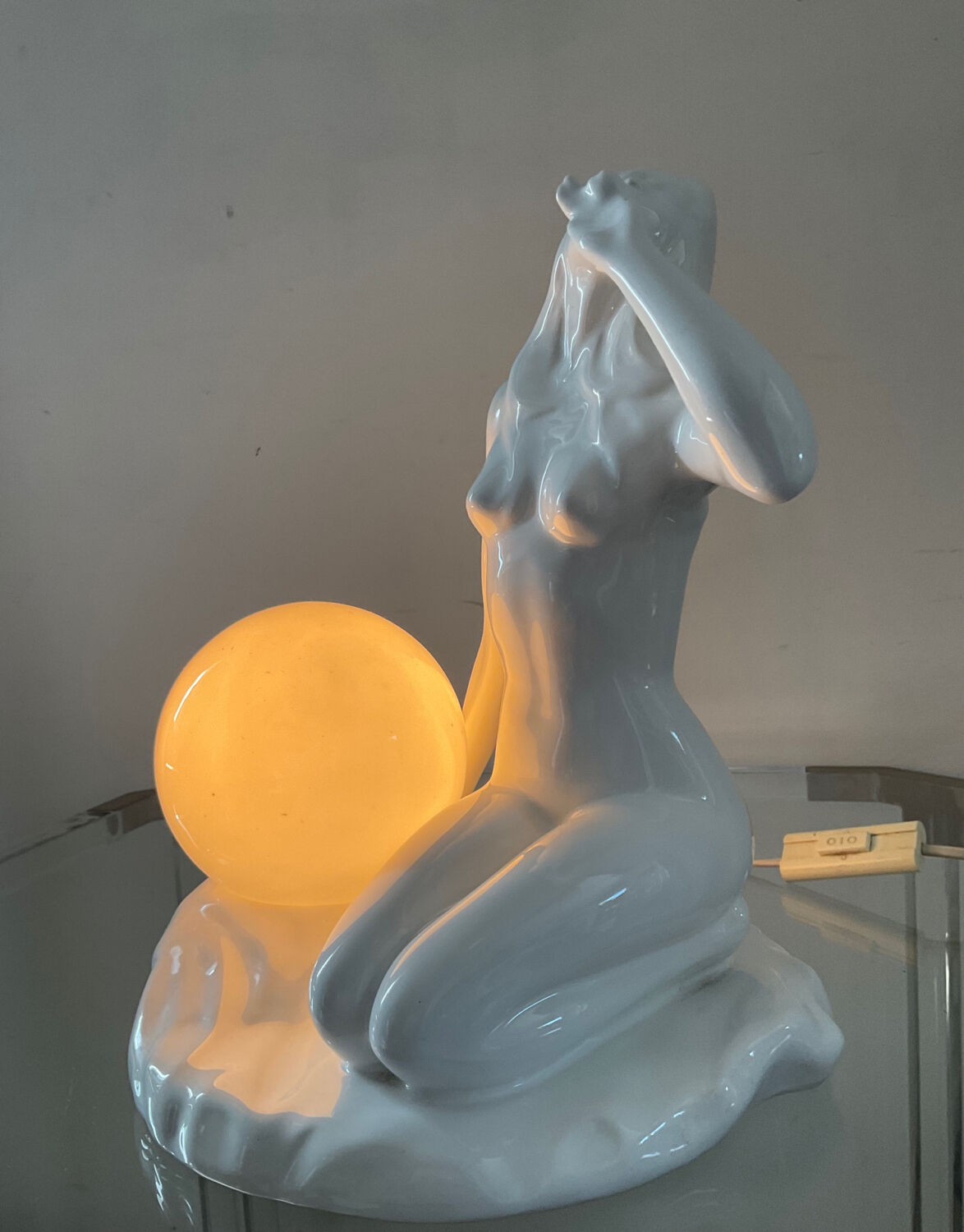 Vintage ceramic lamp from the 70s-80s
