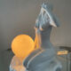Vintage ceramic lamp from the 70s-80s