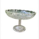 Compotier glass fruit cup 1950