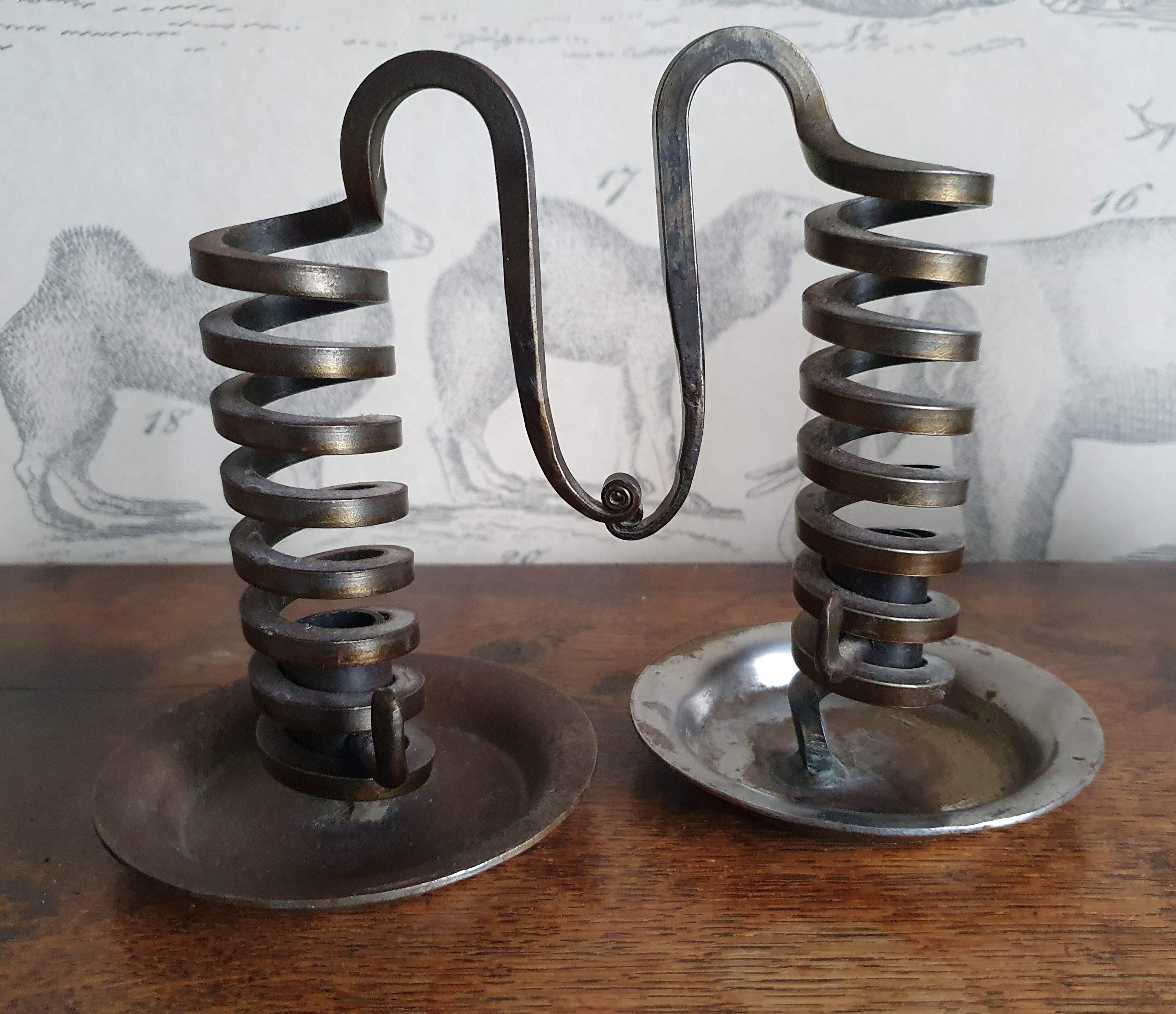 Pair of rat candlesticks from cave bouillot