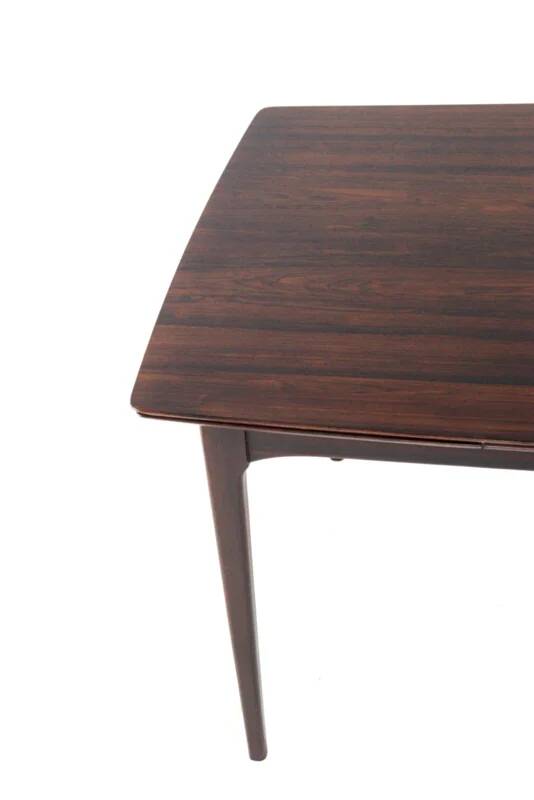Rosewood rectangular extendable dining table 'Goes'
