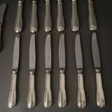 Set of 14 silver-plated knives from Christofle, uniplat model