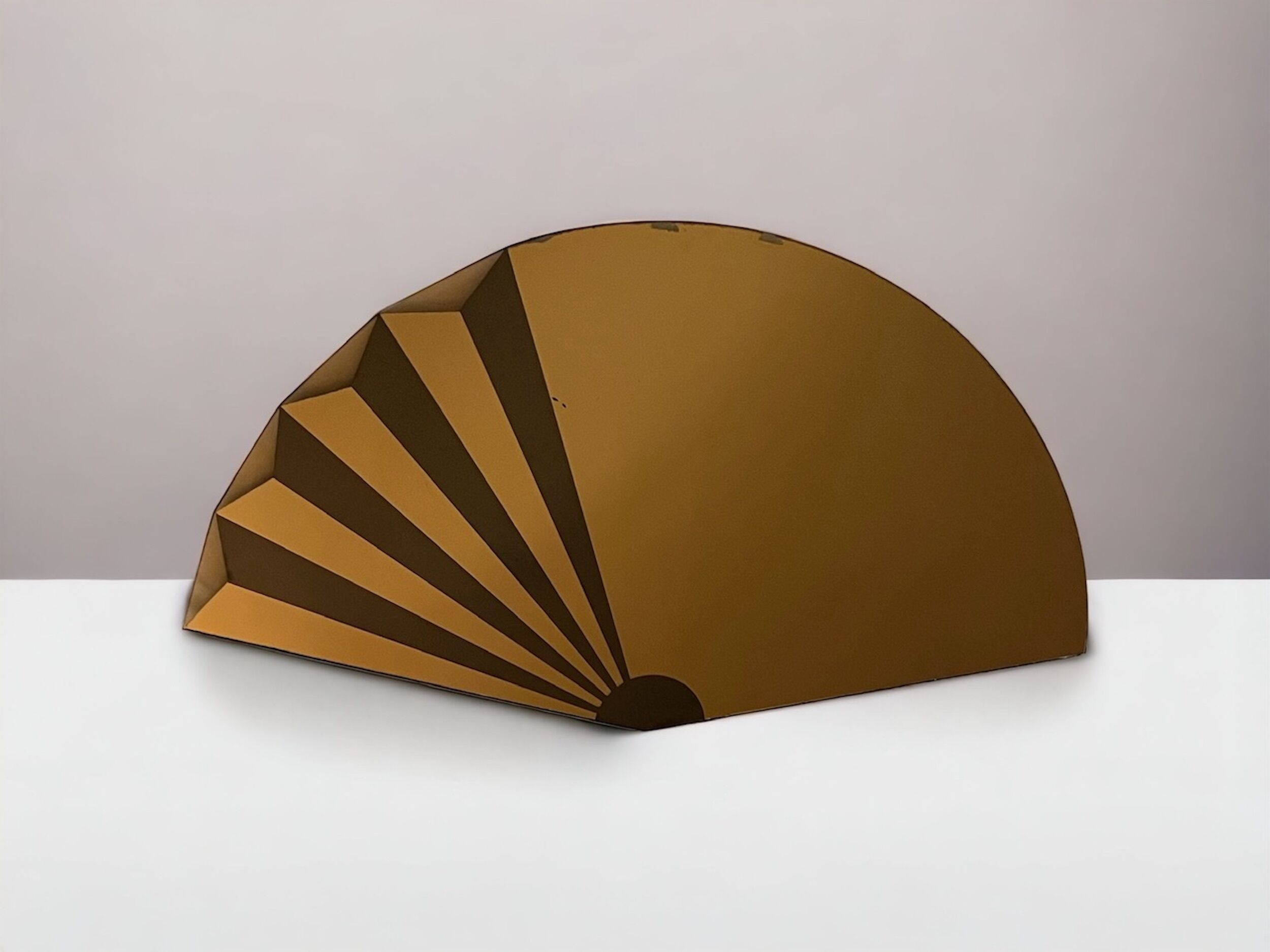 Miroir mural exclusif 'Ventaglio' de Giuseppe Raimondi pour Cristal Art Torino, années 80