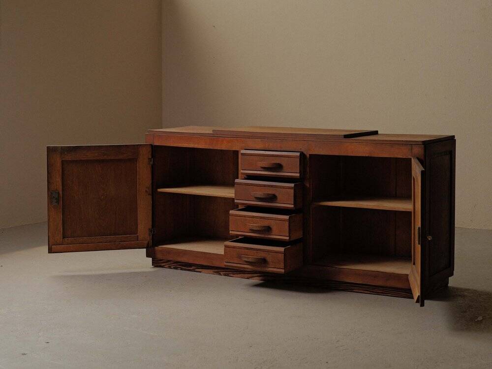 Art Deco oak sideboard, France, circa 1940