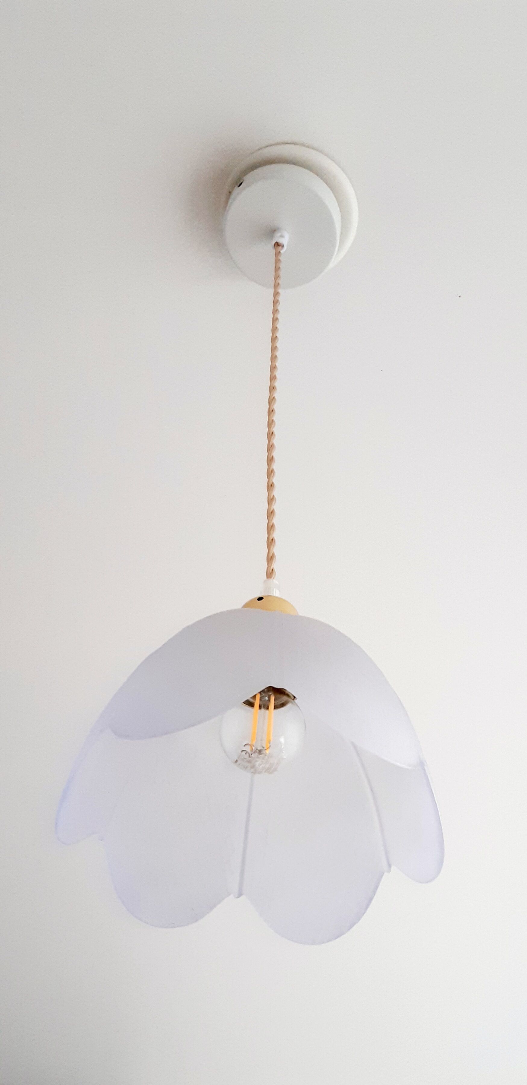 Suspension vintage fleur
