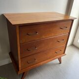 Vintage chest of drawers with splayed legs