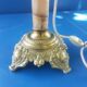 50s and 60s marble and brass lamp