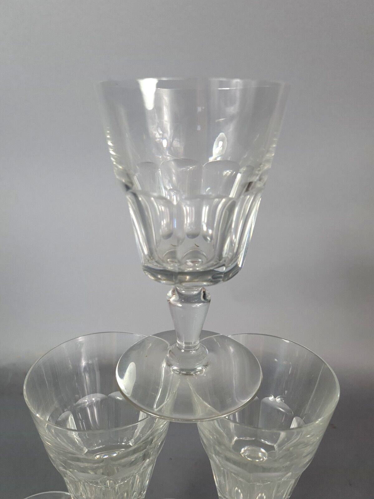 6 Baccarat crystal wine glasses in perfect condition S820