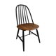 Scandinavian chair in dark and black wood