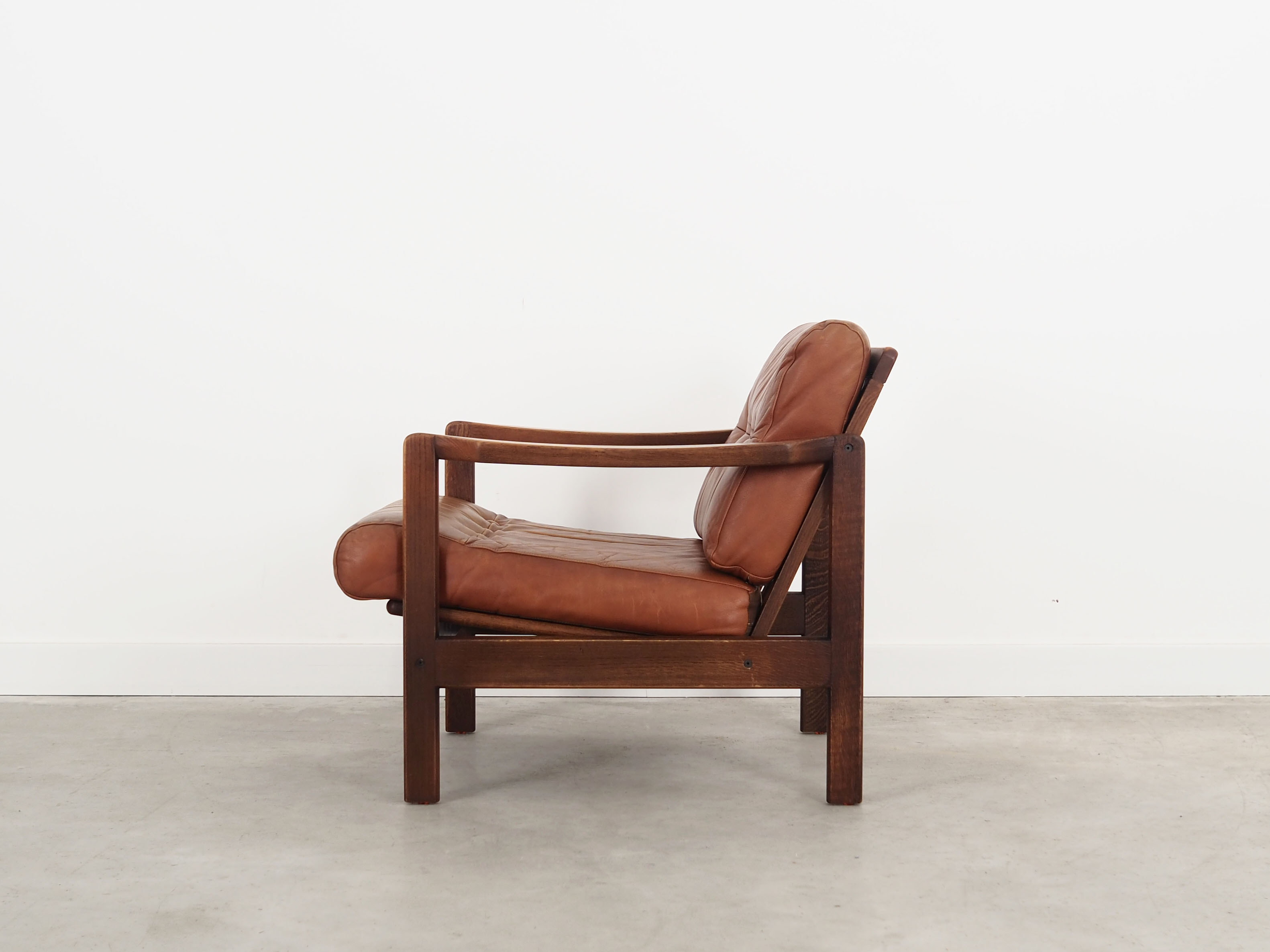 Oak armchair, Danish design, 60s, production: Denmark