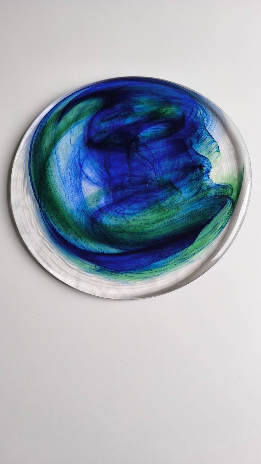Dessous de plat en verre de Murano 1980