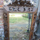 Mirror wooden carved lions 77x107cm