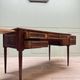 Louis XVI Style Mahogany Flat Desk With Zippers XIX Eme Century