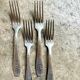 4 silver-plated forks
