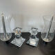 Paire de bougeoirs cristal de sèvres