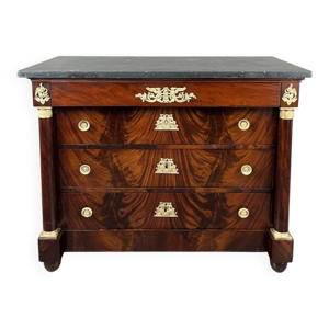 Commode empire en acajou,