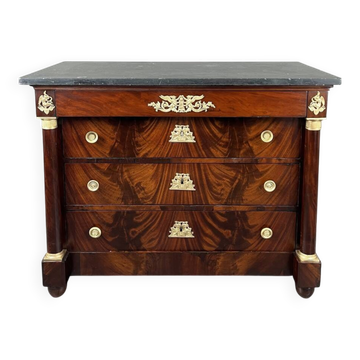 Commode Empire en acajou, XIXe siècle