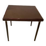 Wooden game table with foldable legs