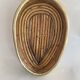 Bamboo and brass basket from the 70s