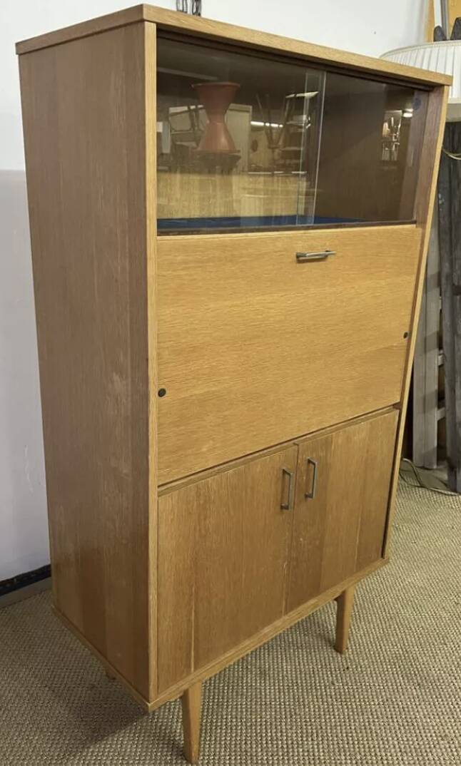 Small vintage secretary cabinet