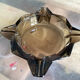 Empty ashtray vintage smoked glass pocket