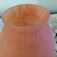 TULIP chandelier or lamp Marbled glass - Orange blue purple - Art Deco
