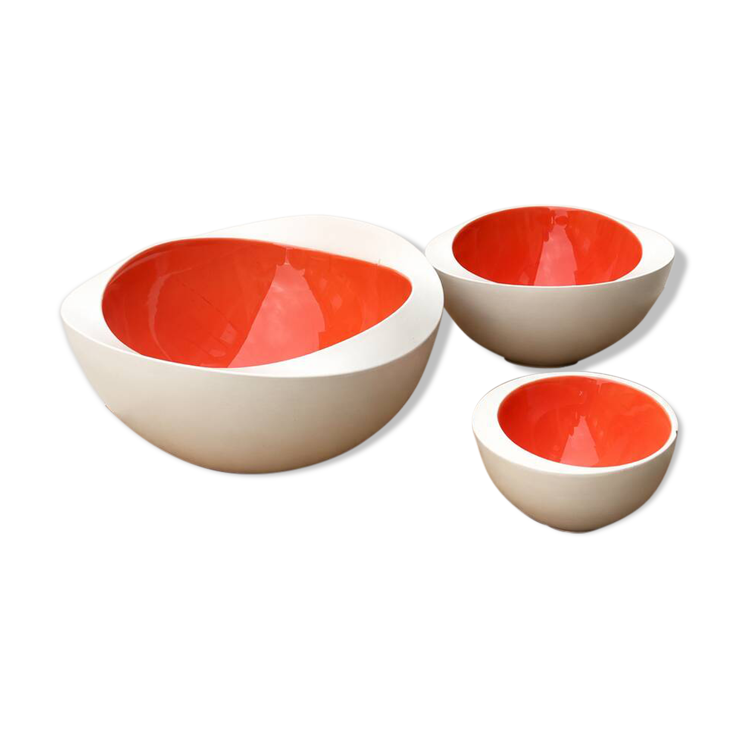 Set of 3 Flow ceramic bowls by Olav Slingerland – Dutch design