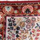 Vintage French Savonnerie wool rug, ivory field & rosace medallion, crimson border, c. 1950s — 202 × 290 cm — 1C1281